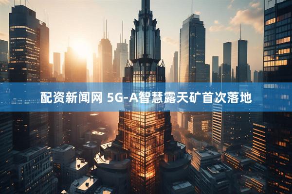 配资新闻网 5G-A智慧露天矿首次落地