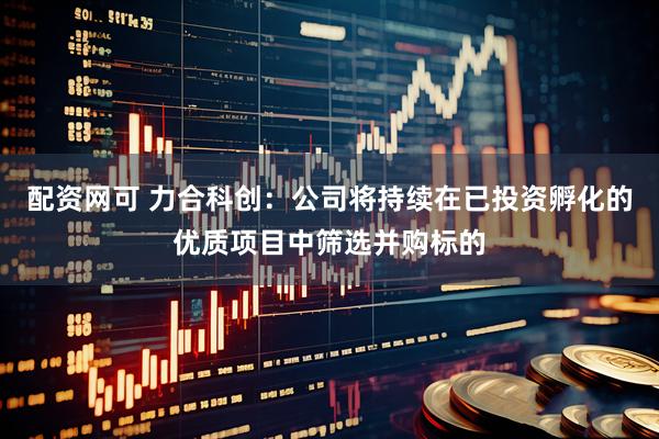 配资网可 力合科创：公司将持续在已投资孵化的优质项目中筛选并购标的
